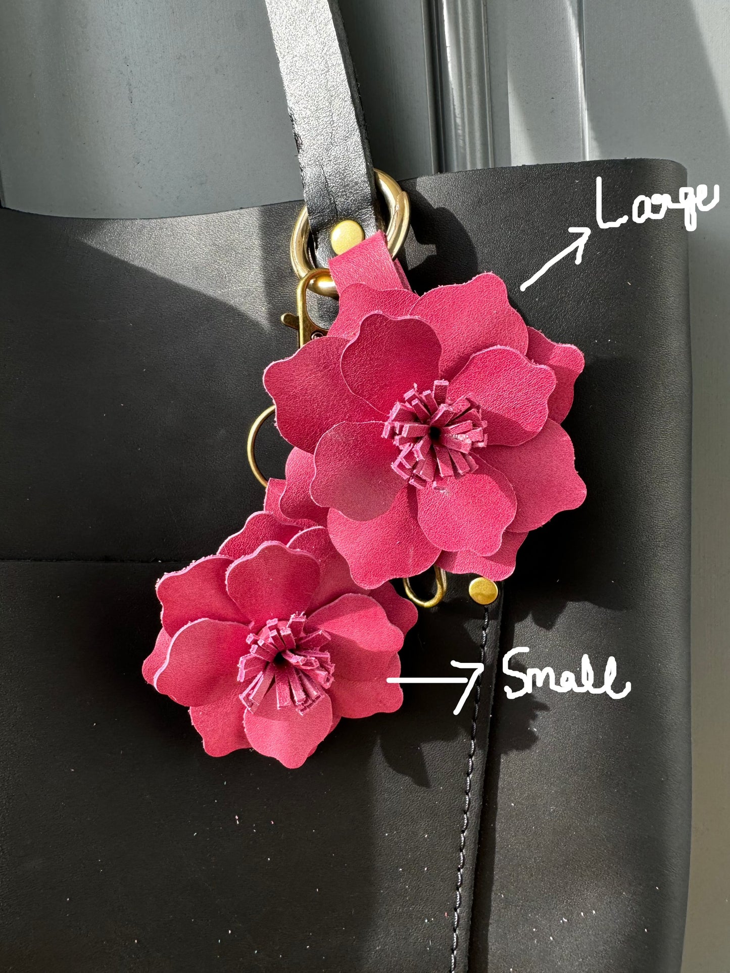 Everbloom Leather Flower Small - Old Rose
