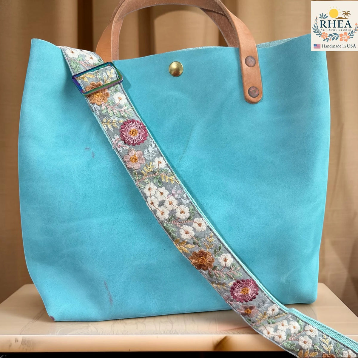 1.5-Inch Sunfield Flora Embroidered Crossbody Strap – Adjustable Replacement Purse Strap
