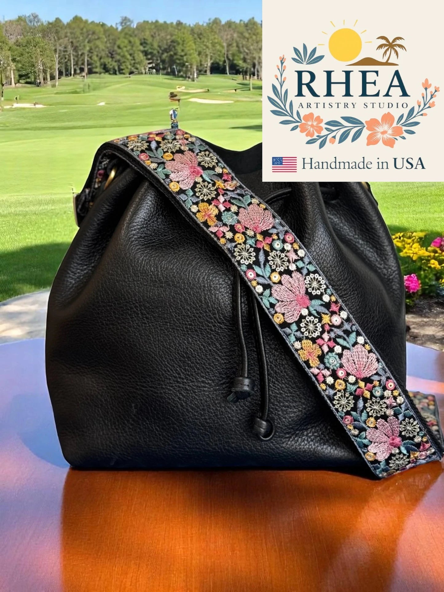 2-Inch Botanica Noir Strap Collection - Replacement Crossbody Straps