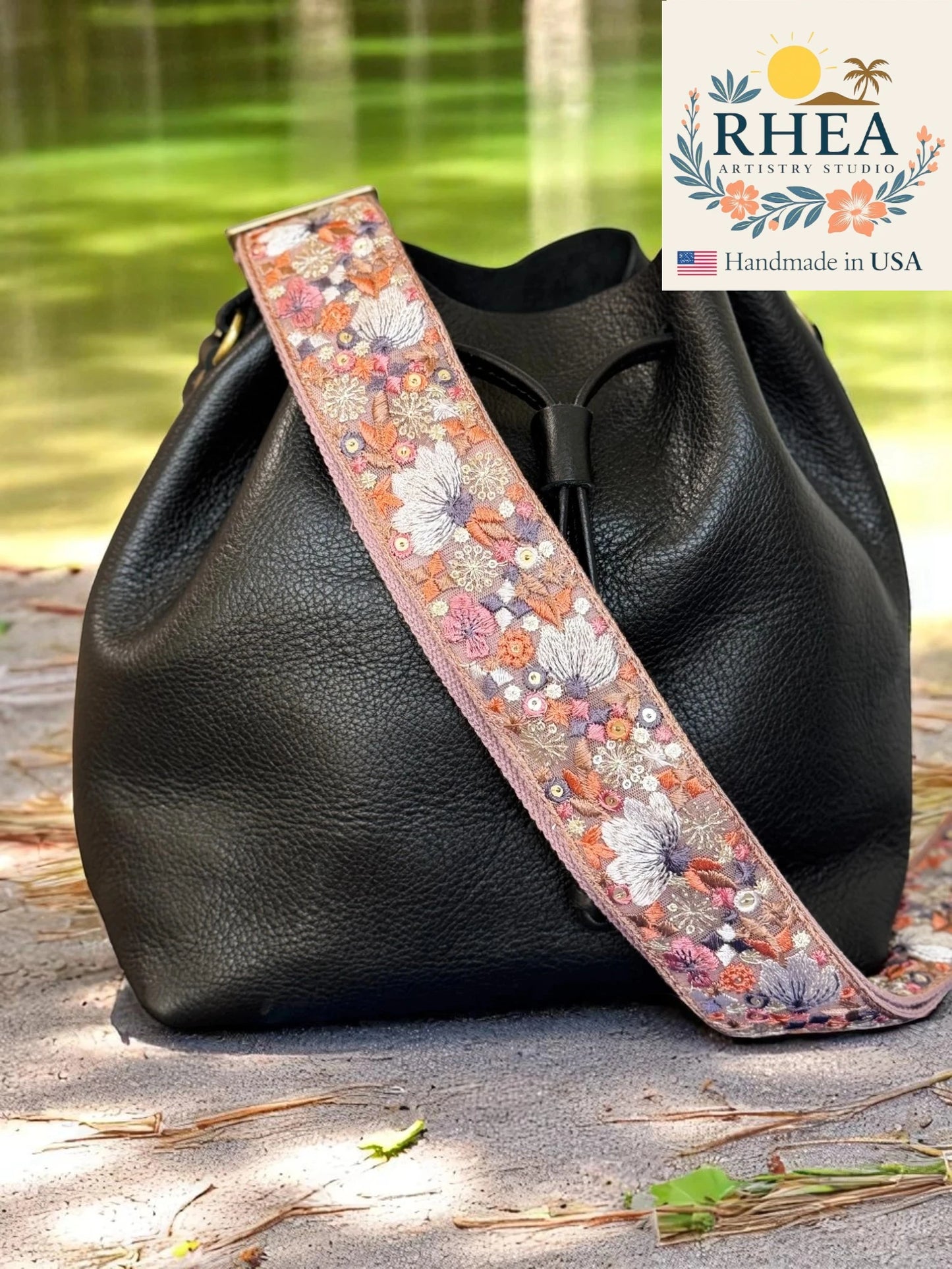 2-Inch Botanica Noir Strap Collection - Replacement Crossbody Straps