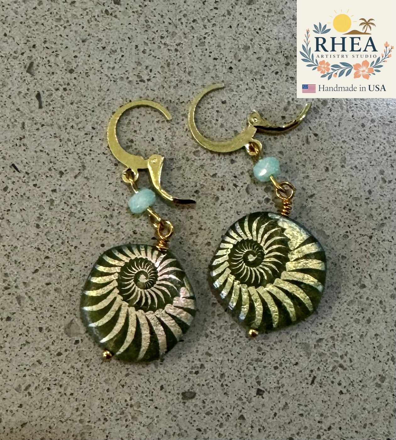 Unique Laser Green Drop – SG earrings featuring Czech beads, handcrafted artisan earrings with a vibrant green glow.