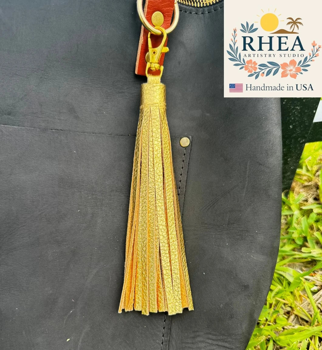 Leather Tassels For Purses, Keychain & Handbag - Jumbo