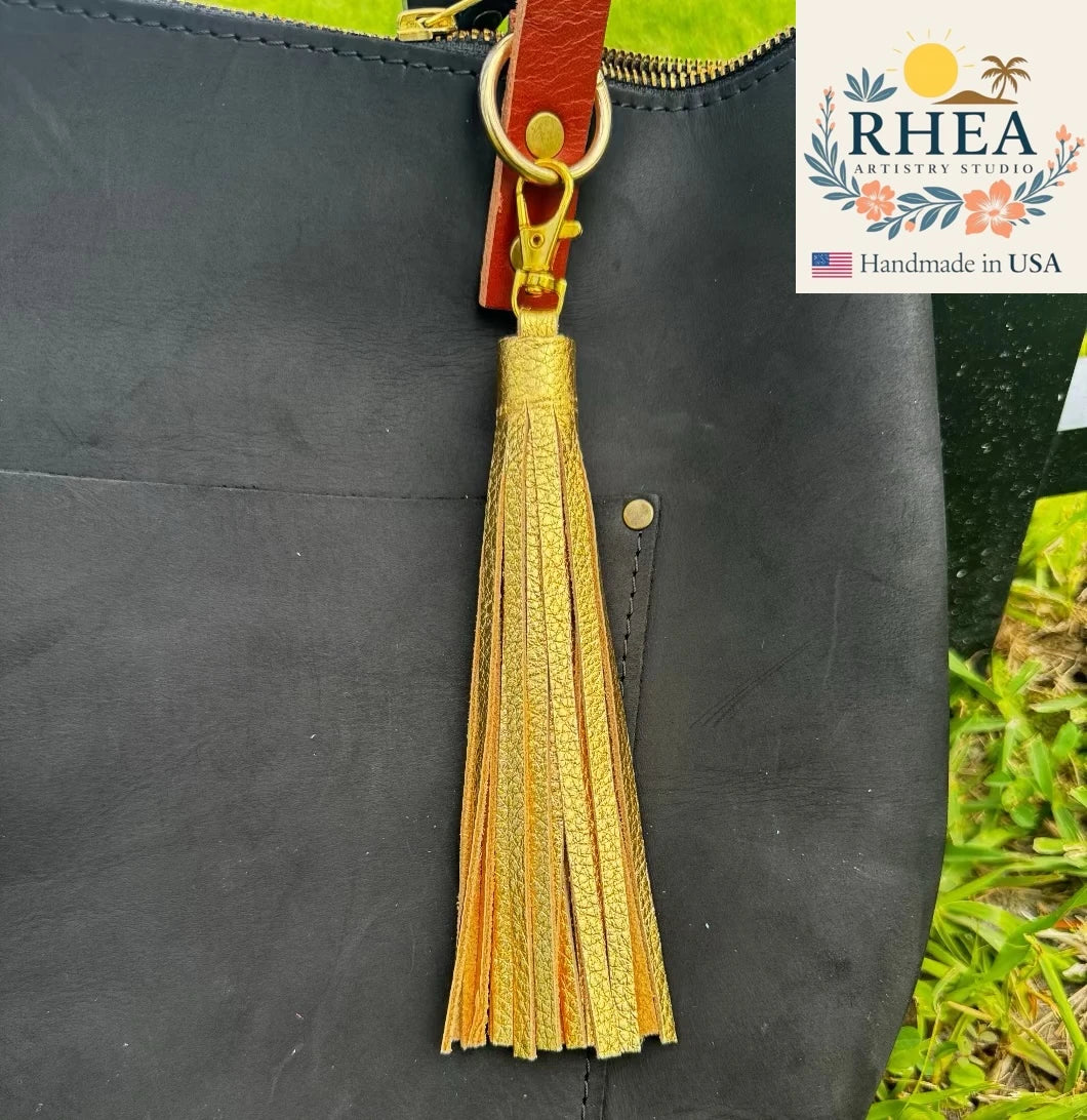 Leather Tassels For Purses, Keychain & Handbag - Jumbo