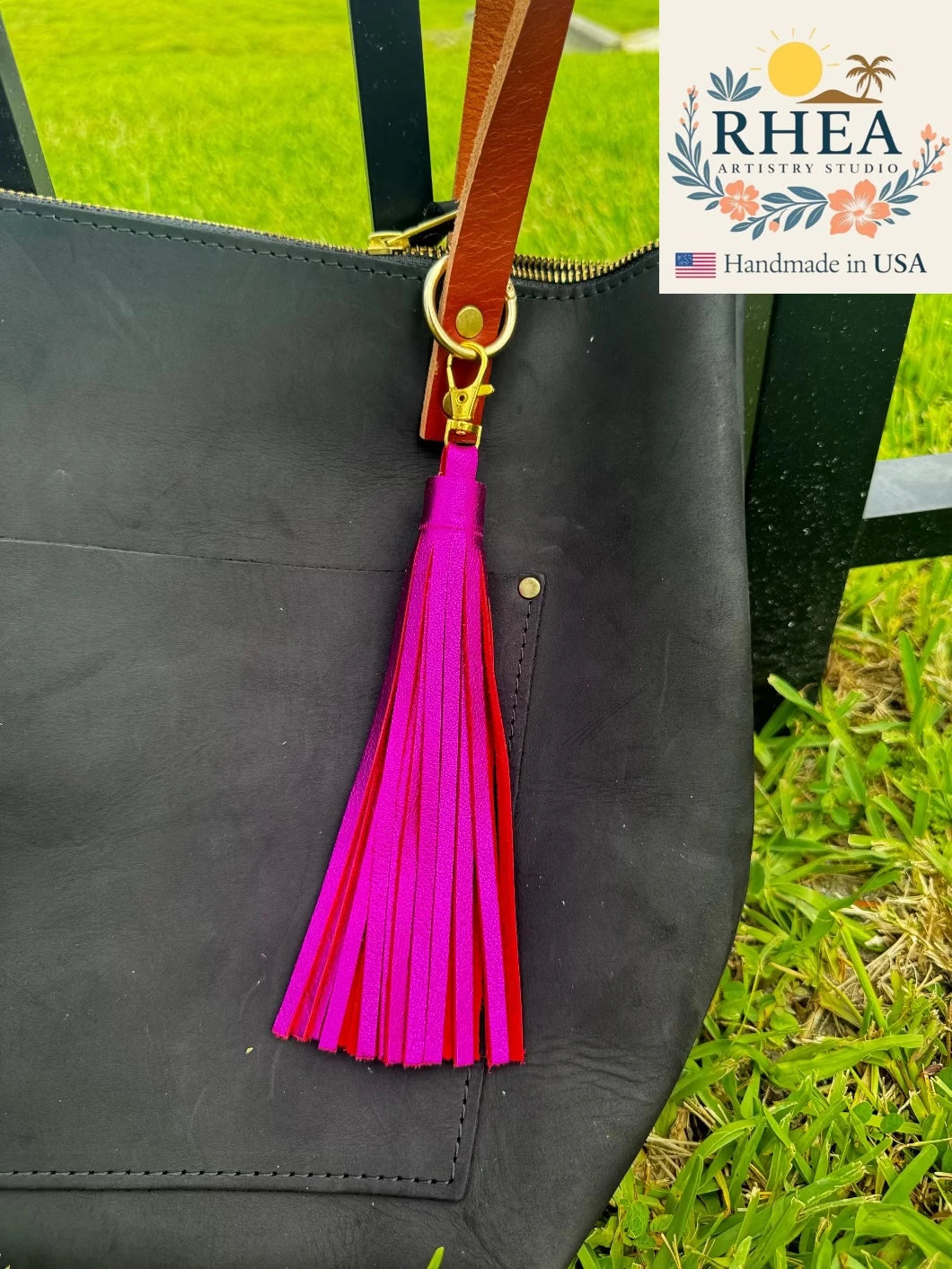 Leather Tassels For Purses, Keychain & Handbag - Jumbo
