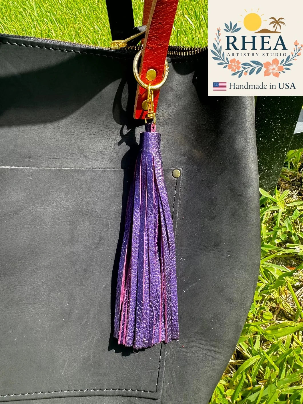 Leather Tassels For Purses, Keychain & Handbag - Jumbo