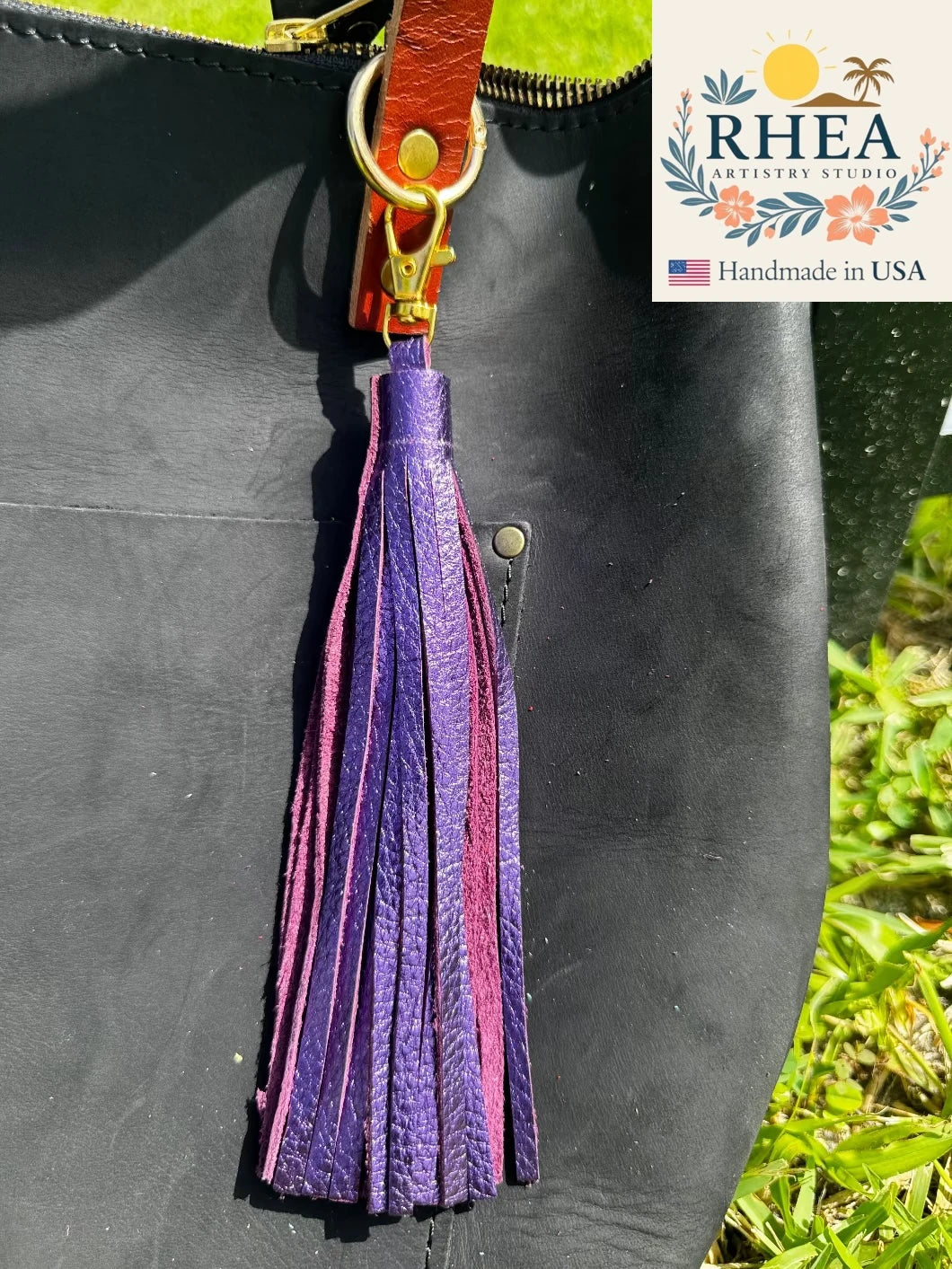 Leather Tassels For Purses, Keychain & Handbag - Jumbo