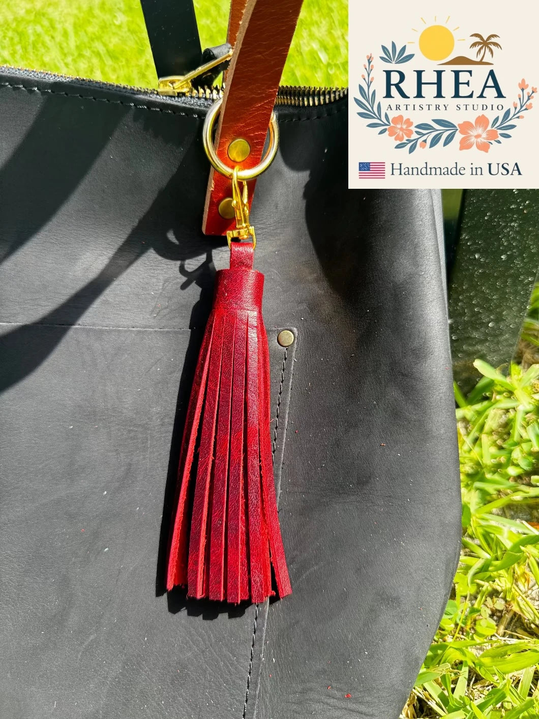 Leather Tassels For Purses, Keychain & Handbag - Jumbo