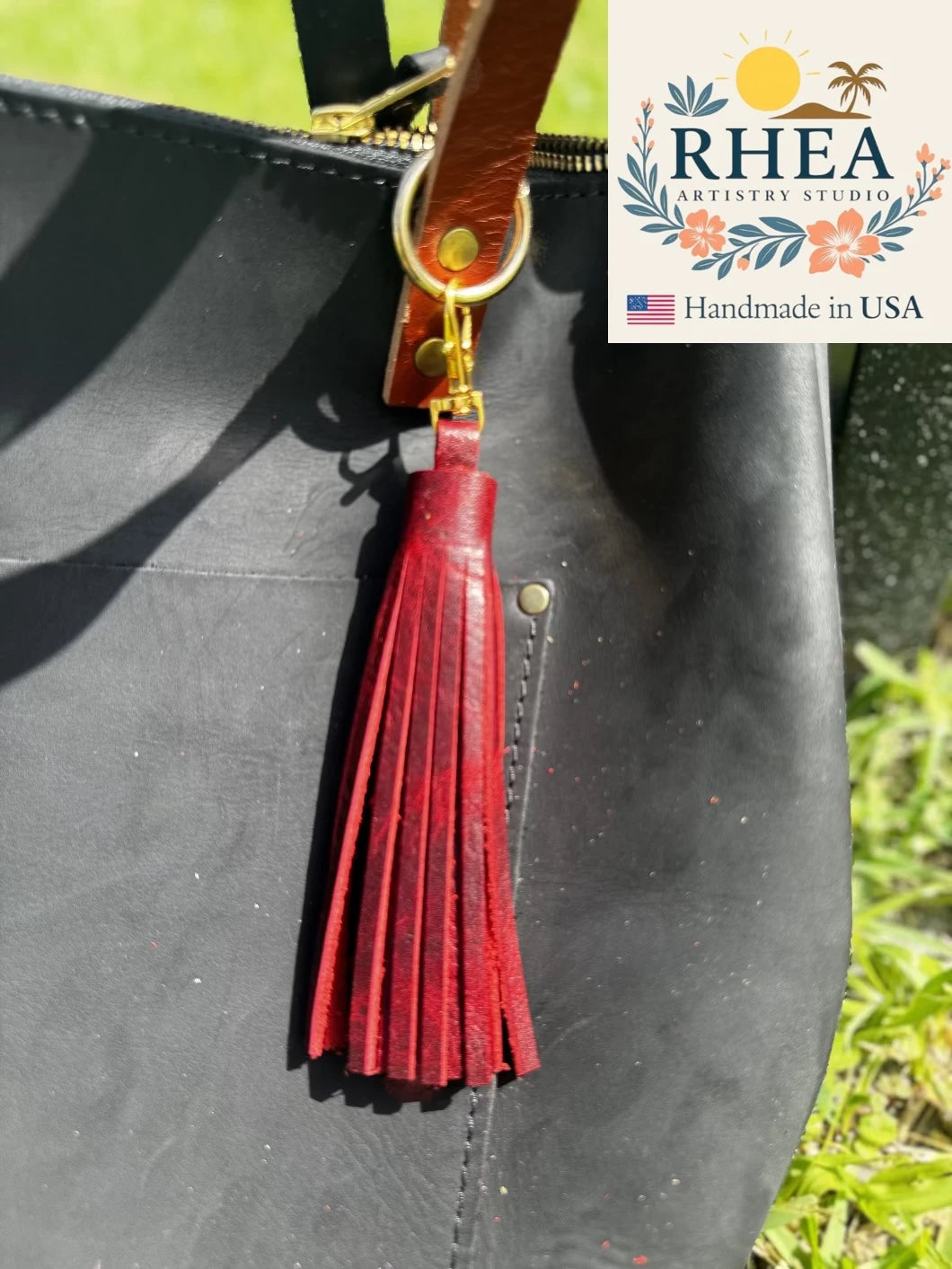 Leather Tassels For Purses, Keychain & Handbag - Jumbo