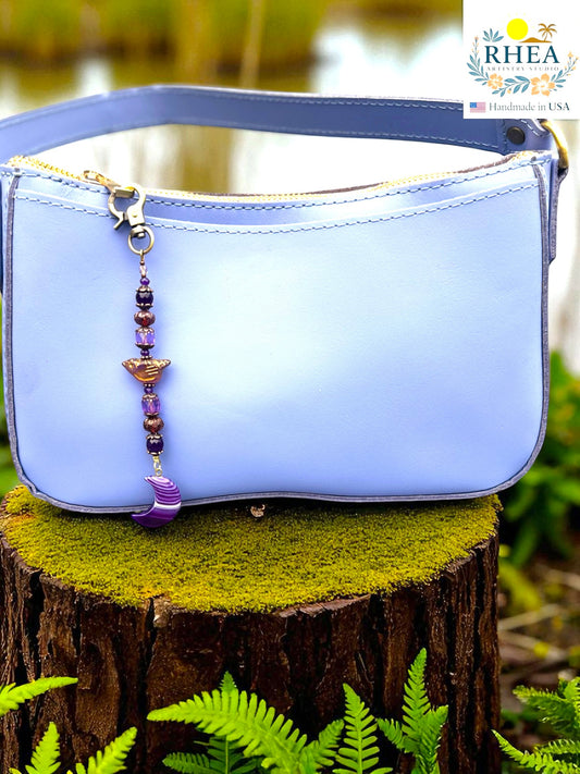 moonlit radiance signature charm for bags and purses