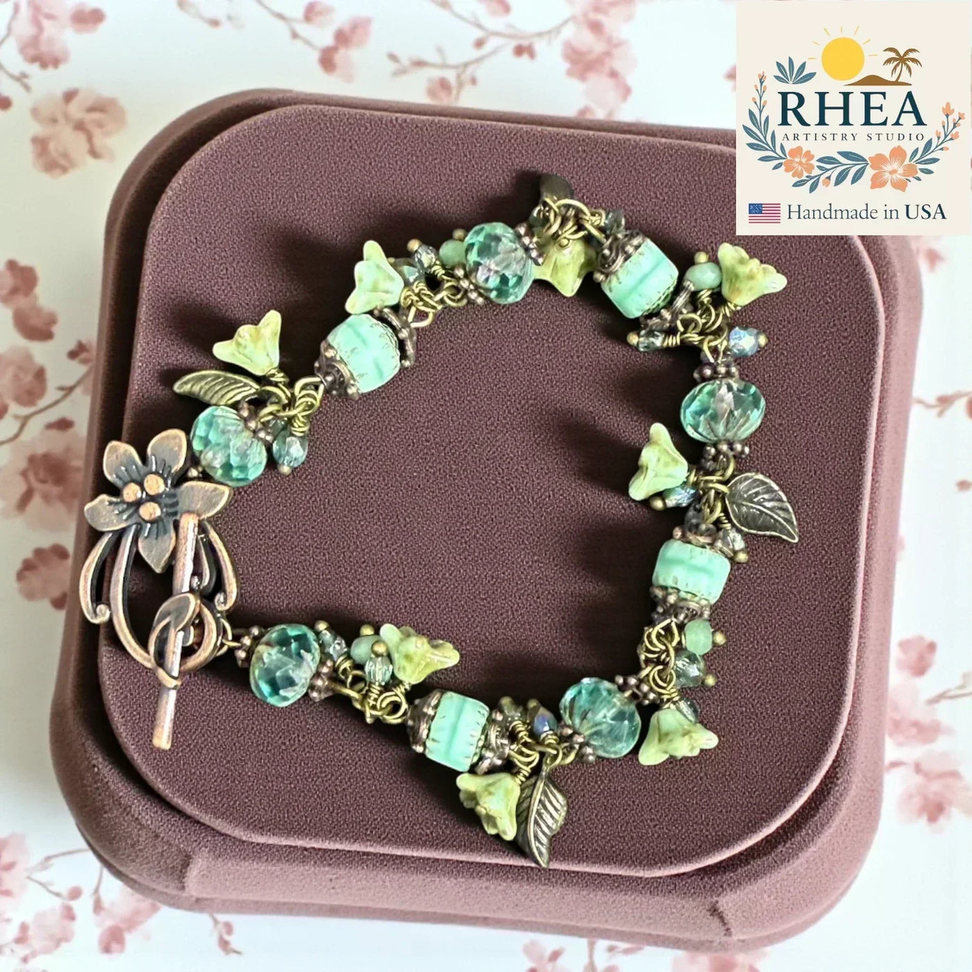 Handcrafted Gemstone Bracelets — Czech Glass & Genuine Gemstones | Rhea Artistry Studio