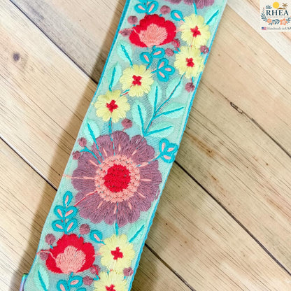 2-Inch Sun Dream Embroidered Crossbody Strap – Adjustable Replacement Purse Strap