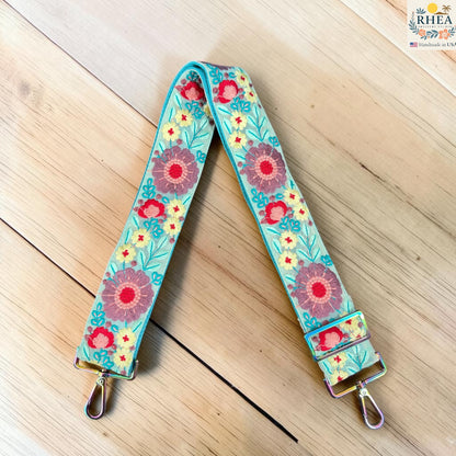 2-Inch Sun Dream Embroidered Crossbody Strap – Adjustable Replacement Purse Strap