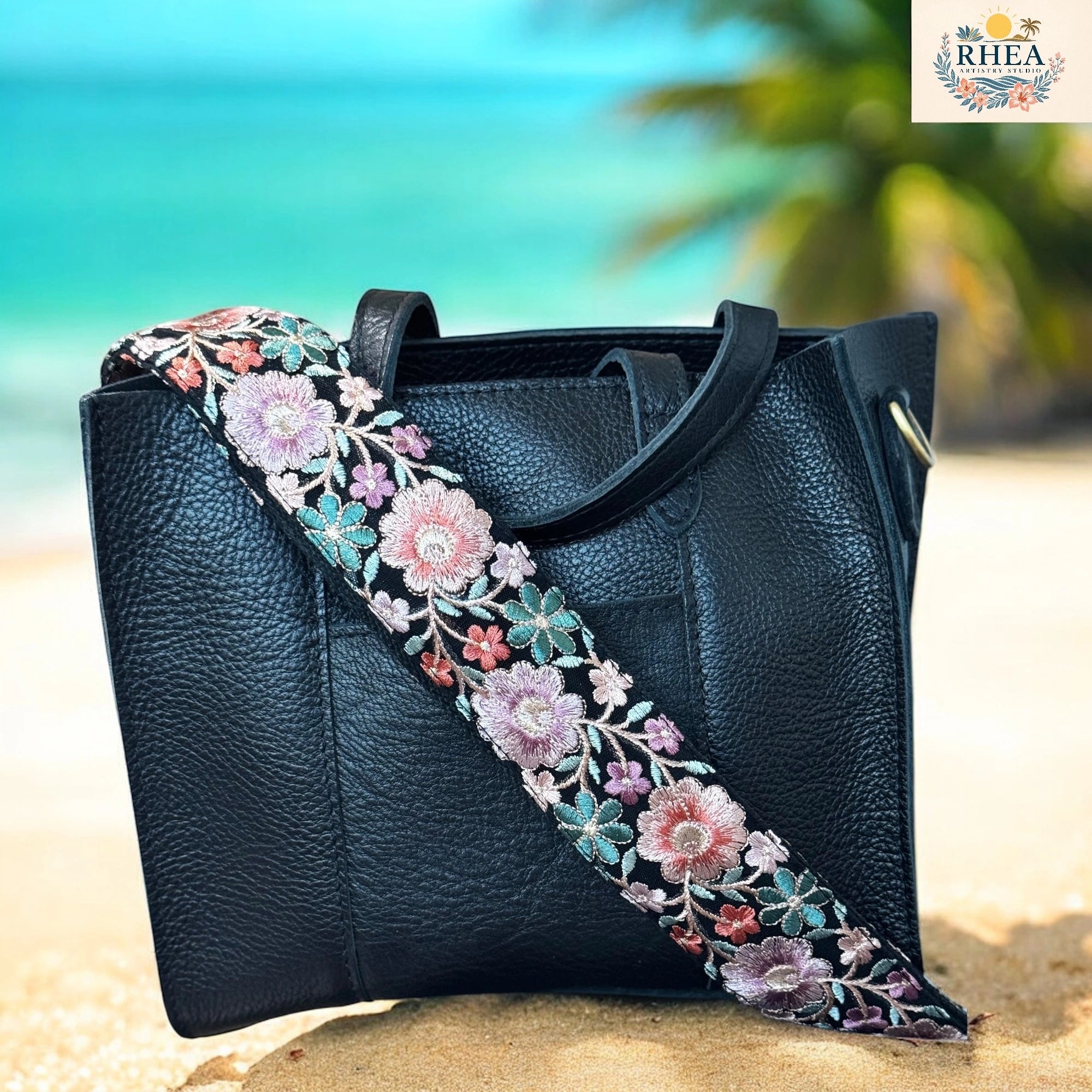Botanic Threads Embroidered Bag Straps | Floral Crossbody Straps