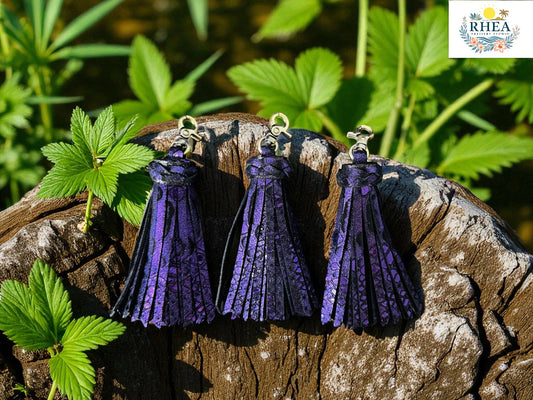 Mystiq Collection: Luxe Leather Tassels for totes/backpacks/sensory fidgets