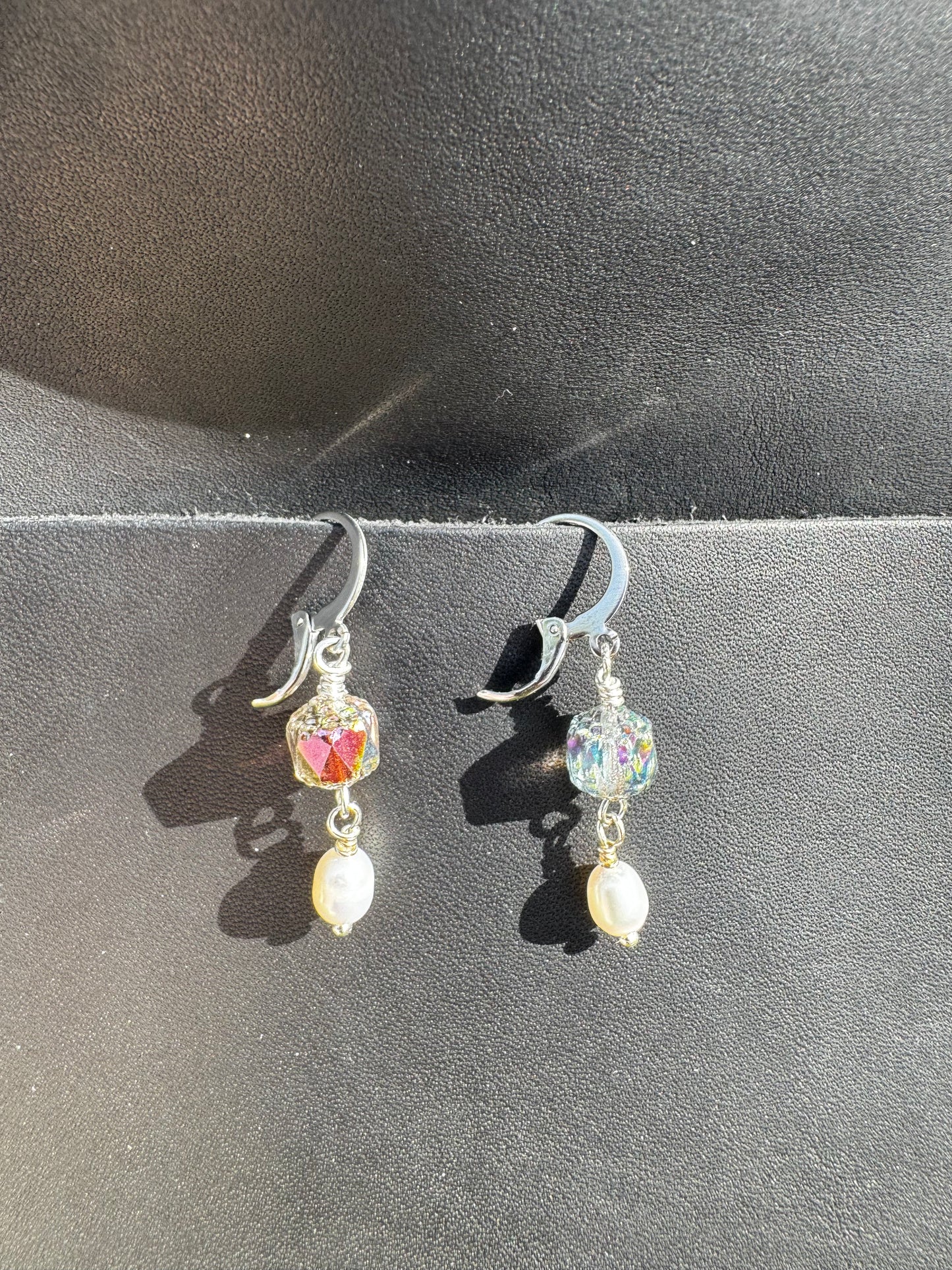 Cathedral  Silver Pearl Earrings