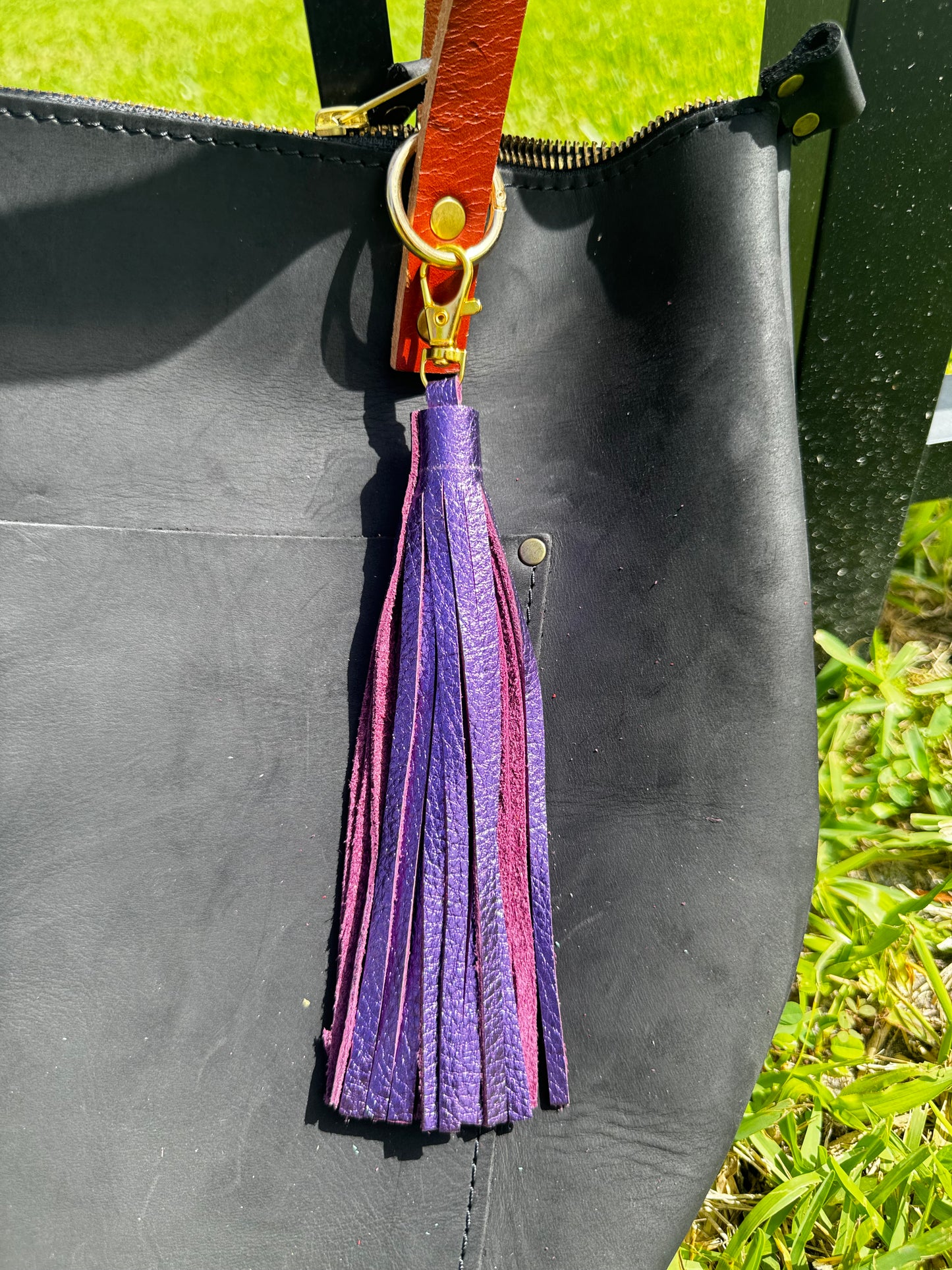 Leather Tassels – Premium Keychain & Handbag Accessories - Jumbo