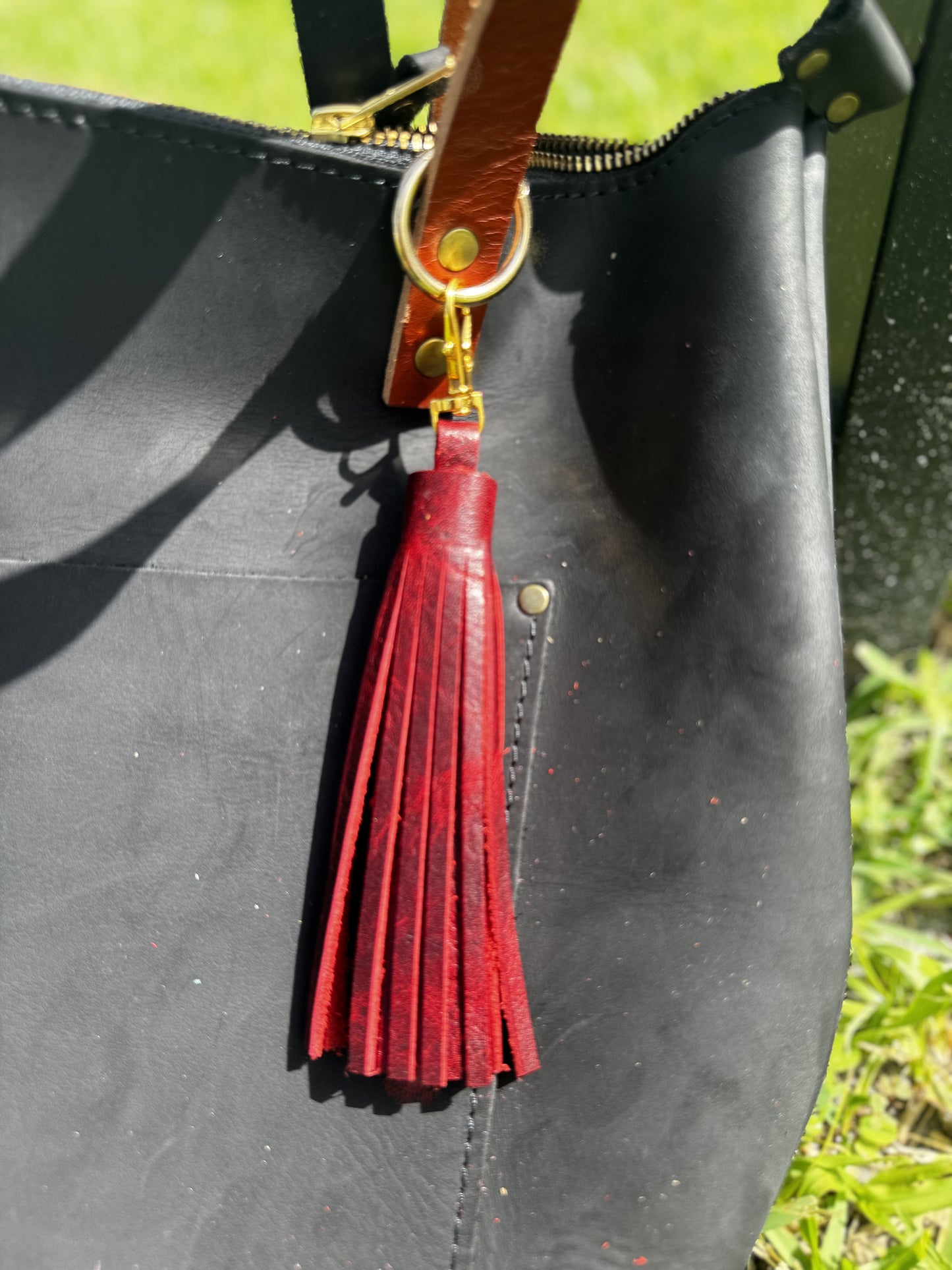 Leather Tassels – Premium Keychain & Handbag Accessories - Jumbo