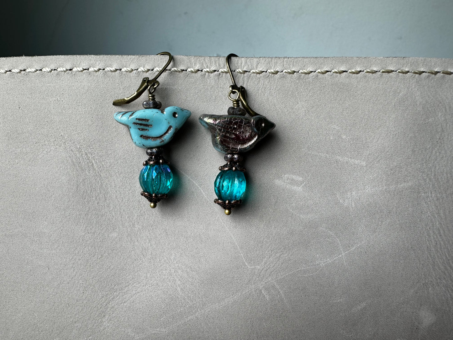 Blue Bird Earrings