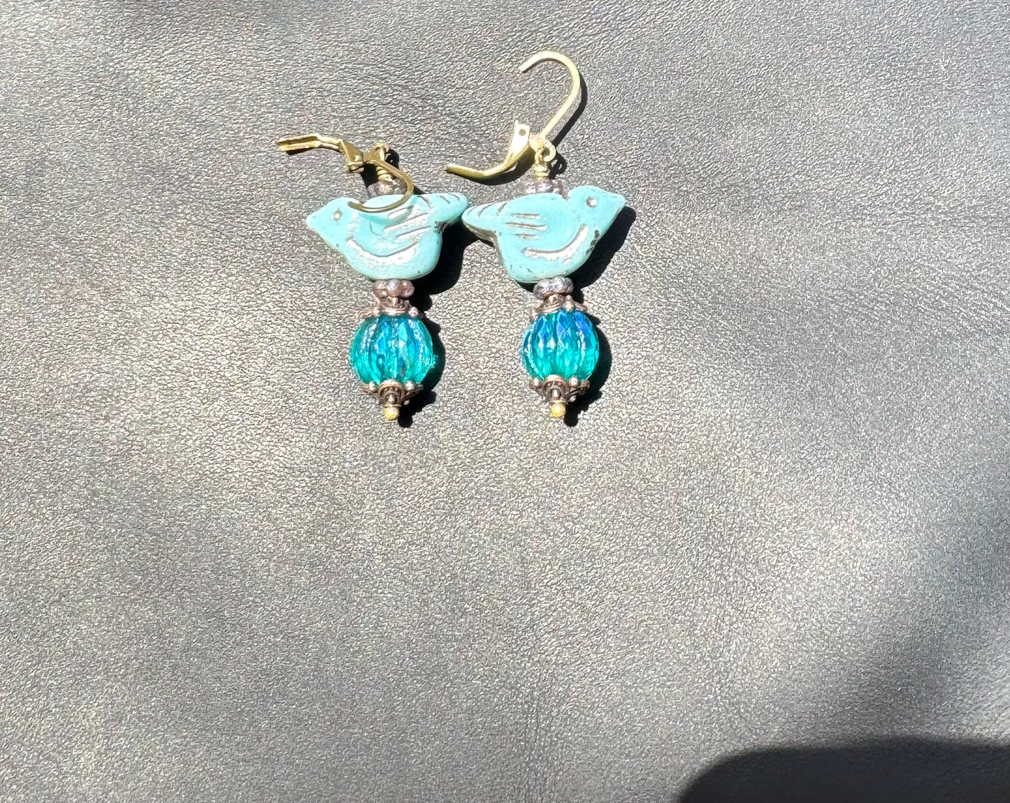 Blue Bird Earrings