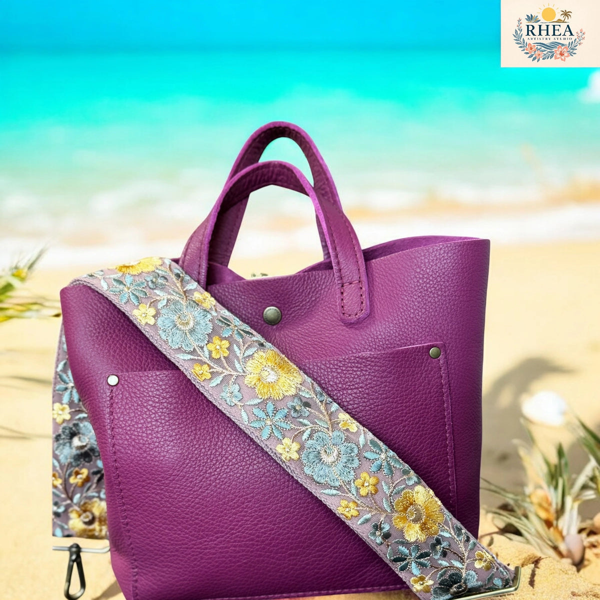Botanic Threads Embroidered Bag Straps | Floral Crossbody Straps