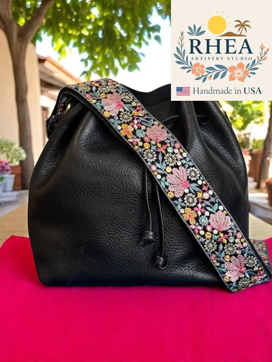 2-Inch Botanica Noir Strap Collection - Replacement Crossbody Straps