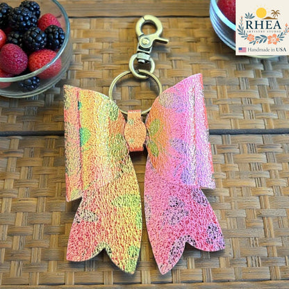 Summer Bow Bag Charm – Handmade French Bow Mini Charm