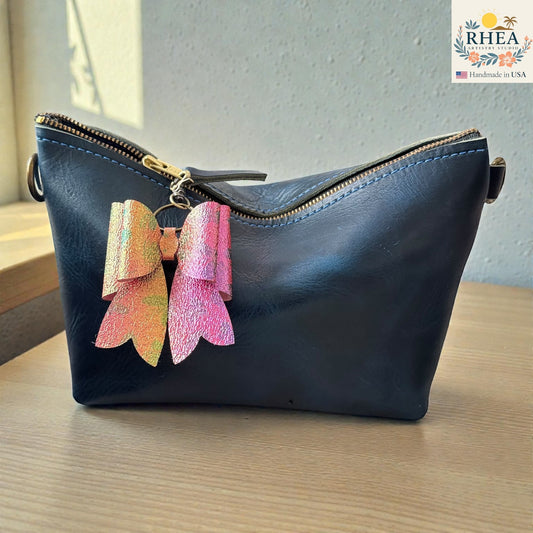 Summer Bow Bag Charm – Handmade French Bow Mini Charm