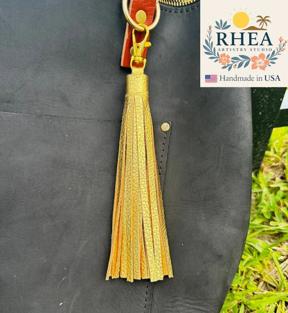 Leather Tassels For Purses, Keychain & Handbag - Jumbo