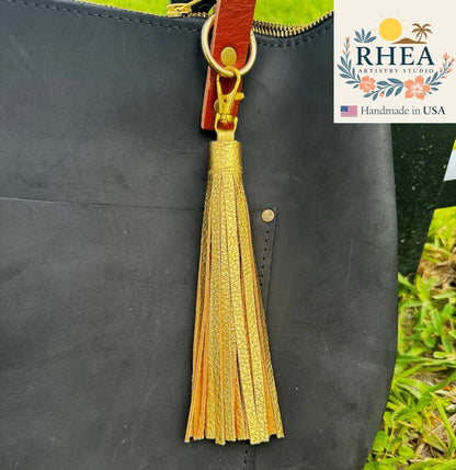 Leather Tassels For Purses, Keychain & Handbag - Jumbo