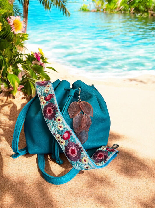 Handmade Metallic Leaf Bag Charms – Real Electroplated Leaves | Rhea Artistry Studio