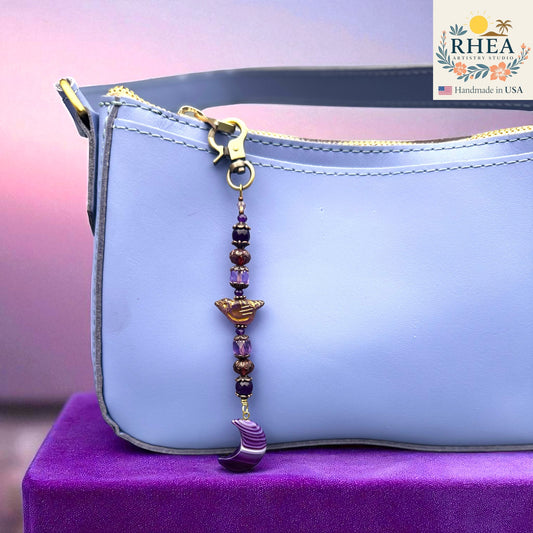 moonlit radiance signature charm for bags and purses