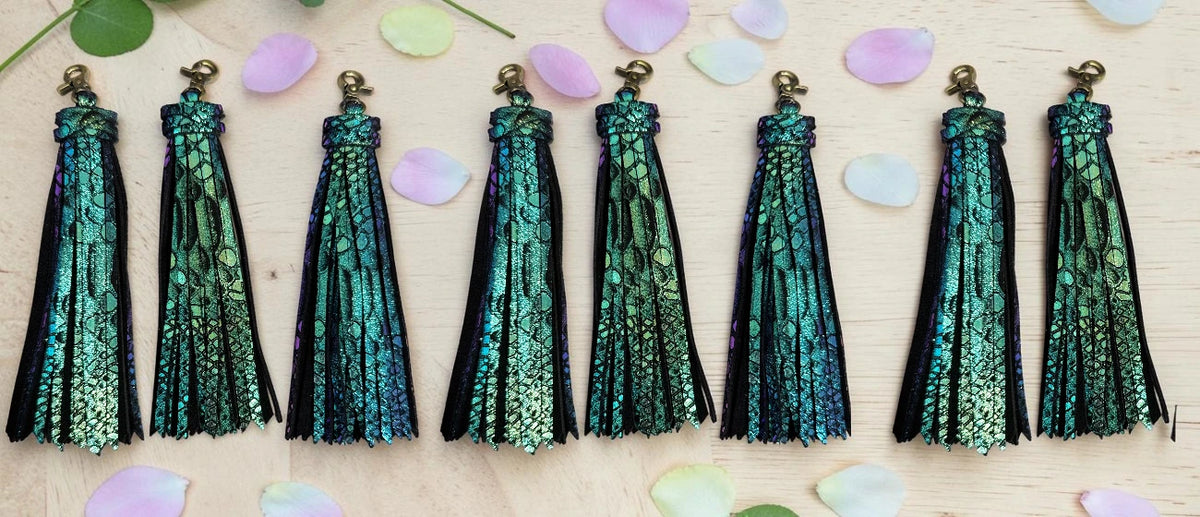 Leather tassels
